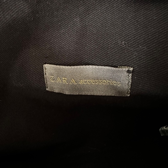 Zara gunmetal grey beaded clutch. - Picture 2 of 4